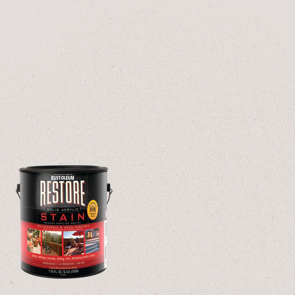 Rust Oleum Restore Gal Canvas Solid Acrylic Exterior Concrete And