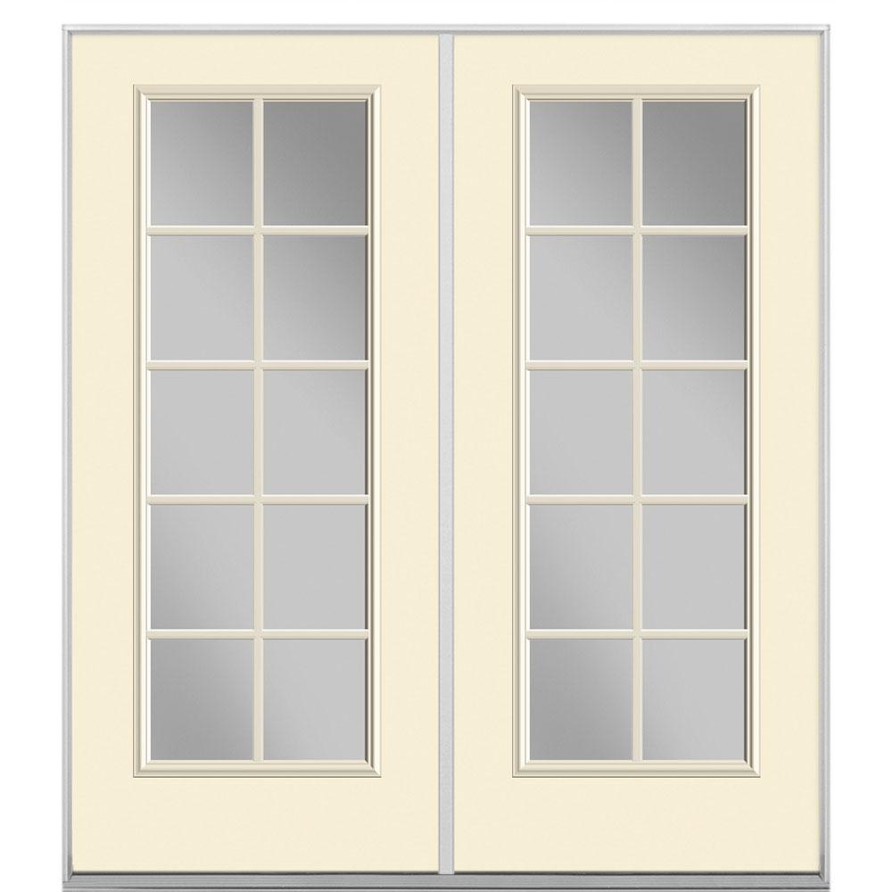 Masonite 60 In X 80 In Golden Haystack Steel Prehung Right Hand