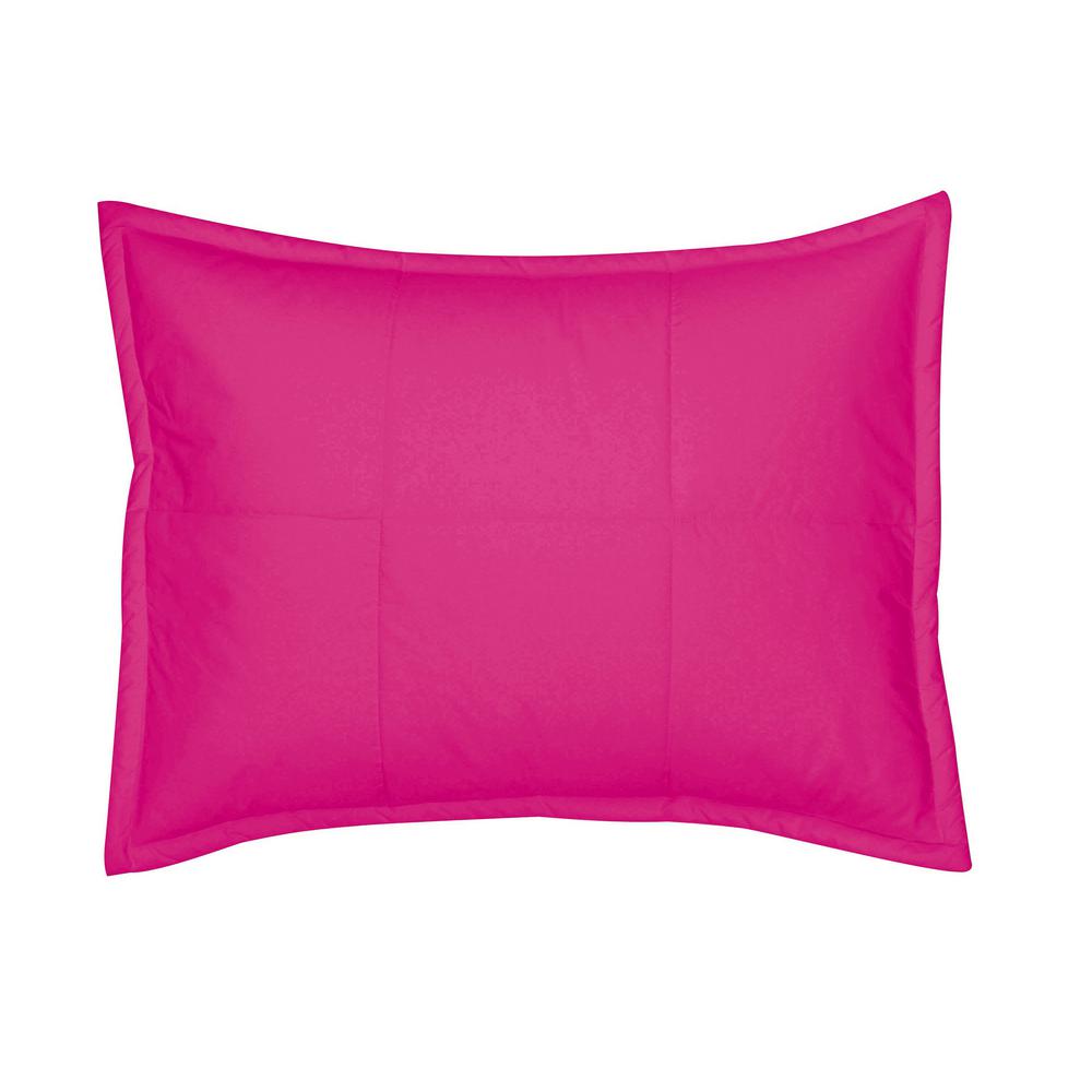The Company Store Lacrosse Hot Pink Solid Cotton Standard Sham