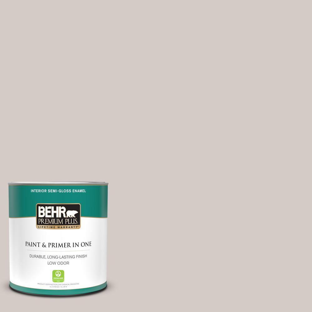 BEHR PREMIUM PLUS 1 qt. PPU1809 Burnished Clay SemiGloss Enamel Low