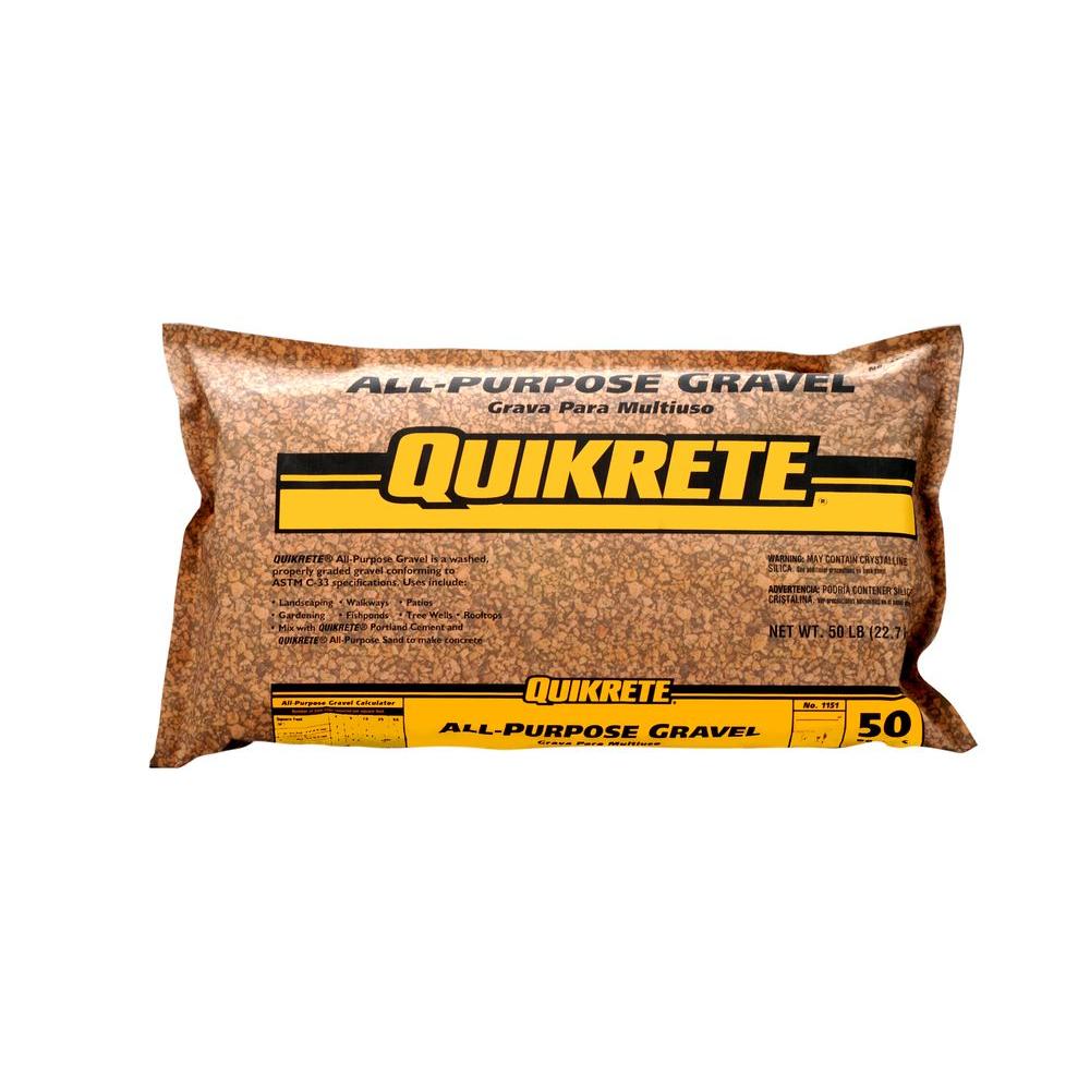 Quikrete 50 lb. All-Purpose Gravel-115150 - The Home Depot