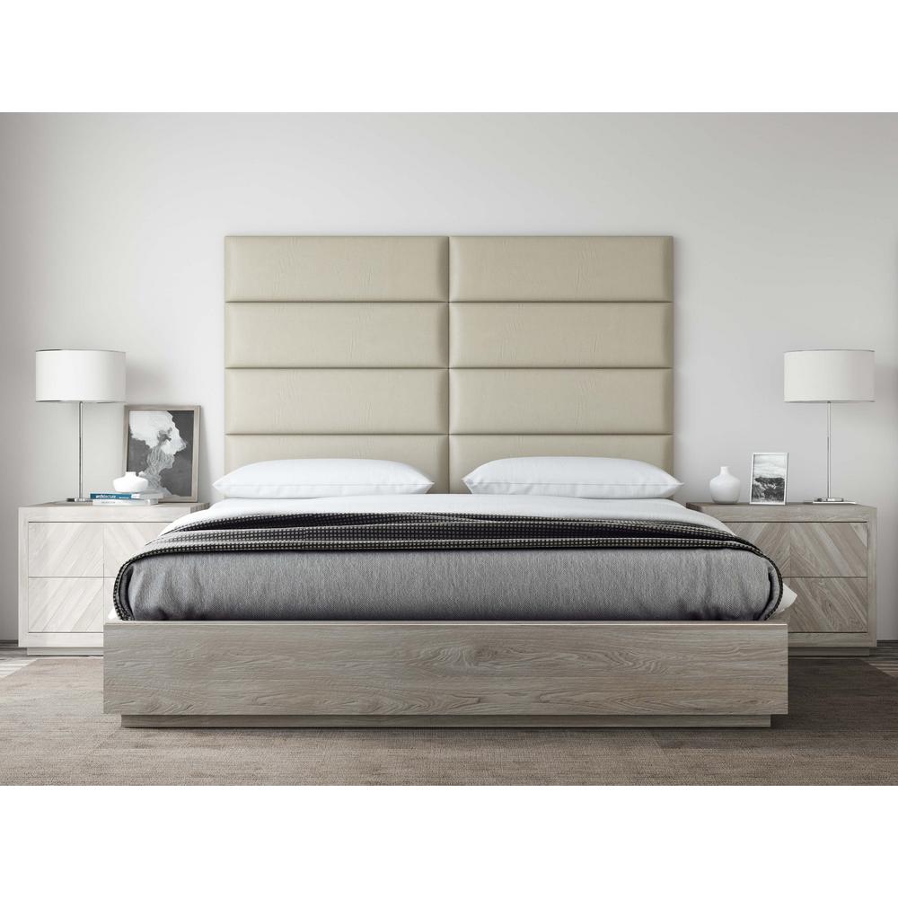 VANT Vintage Leather Dusty Taupe Twin-King Upholstered Headboards ...