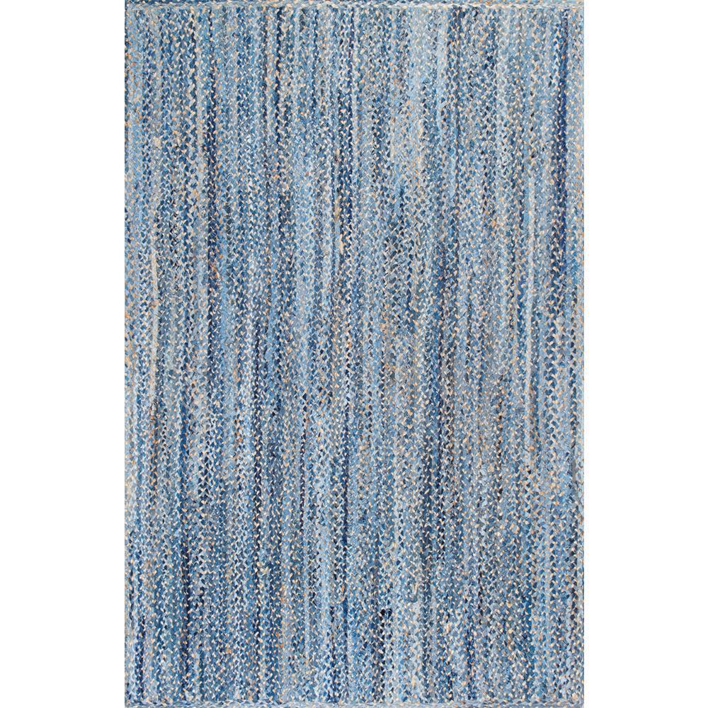 Nuloom Otelia Solid Jute Denim 8 X 10 Area Rug