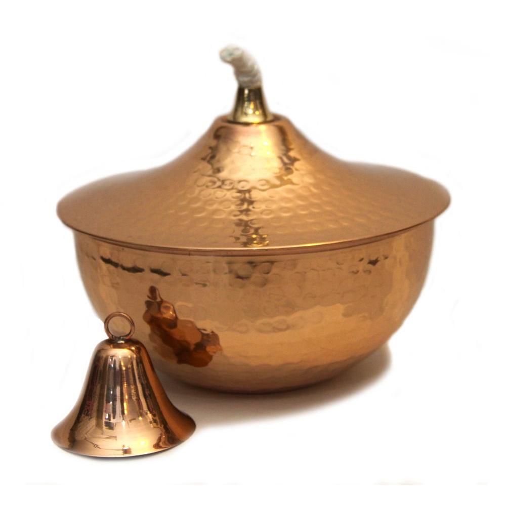 Starlite Garden Hammered Copper Deco Tabletop Torch 1204 Hc Hammered Copper Deco Tabletop Torch