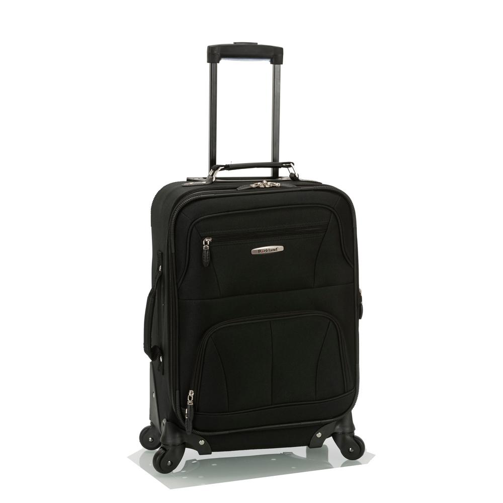 Rockland Pasadena 19 in. Expandable Spinner Carry-On, Black was $110.0 now $38.5 (65.0% off)