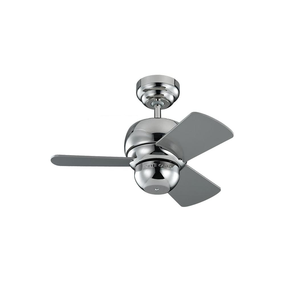 Monte Carlo Micro 24 In Polished Nickel Ceiling Fan