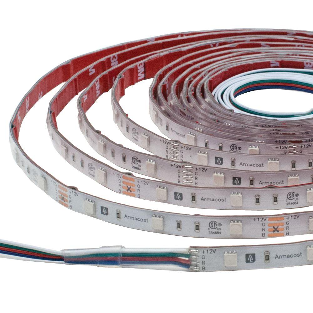 Armacost Lighting 16 4 Ft Custom Color RGB LED Tape Light For Wet   Rgb Armacost Lighting Outdoor Specialty Lighting Rf5050030 5mccw 64 1000 