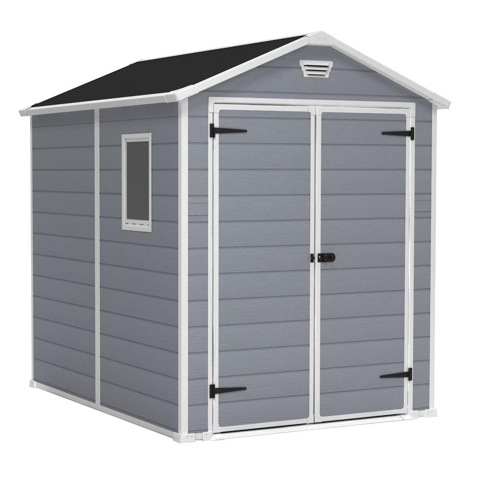 Keter Manor 6 ft. x 8 ft. Outdoor Storage Shed213413 The Home Depot