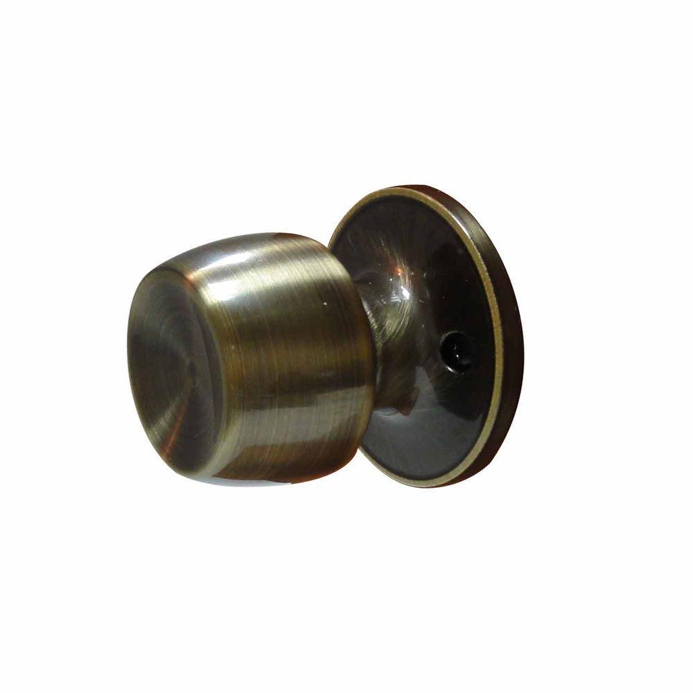 Defiant Brand Wine Antique Brass Dummy Knob T8840 The Home Depot 0153