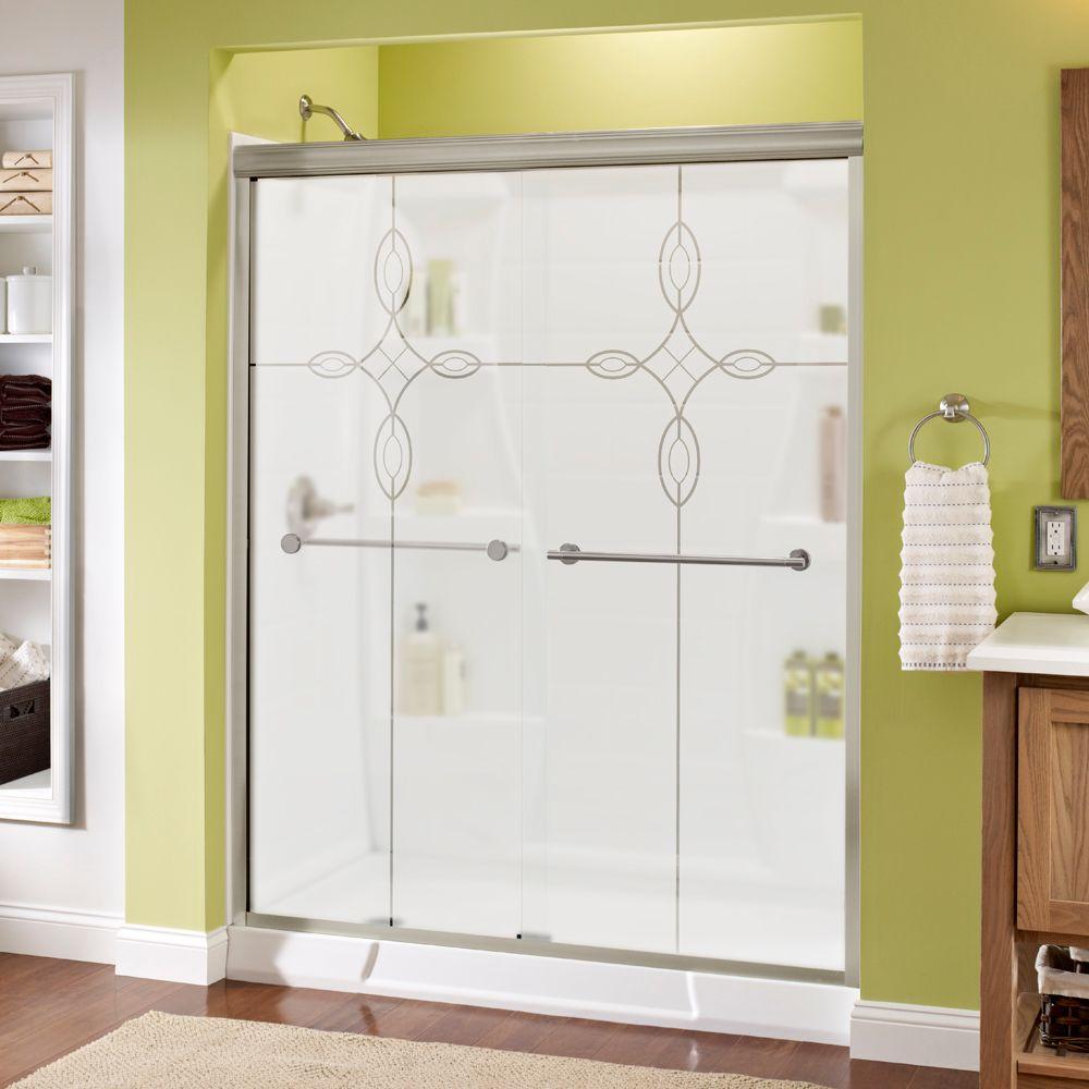 Delta Panache 60 in. x 70 in. SemiFrameless Sliding Shower Door in