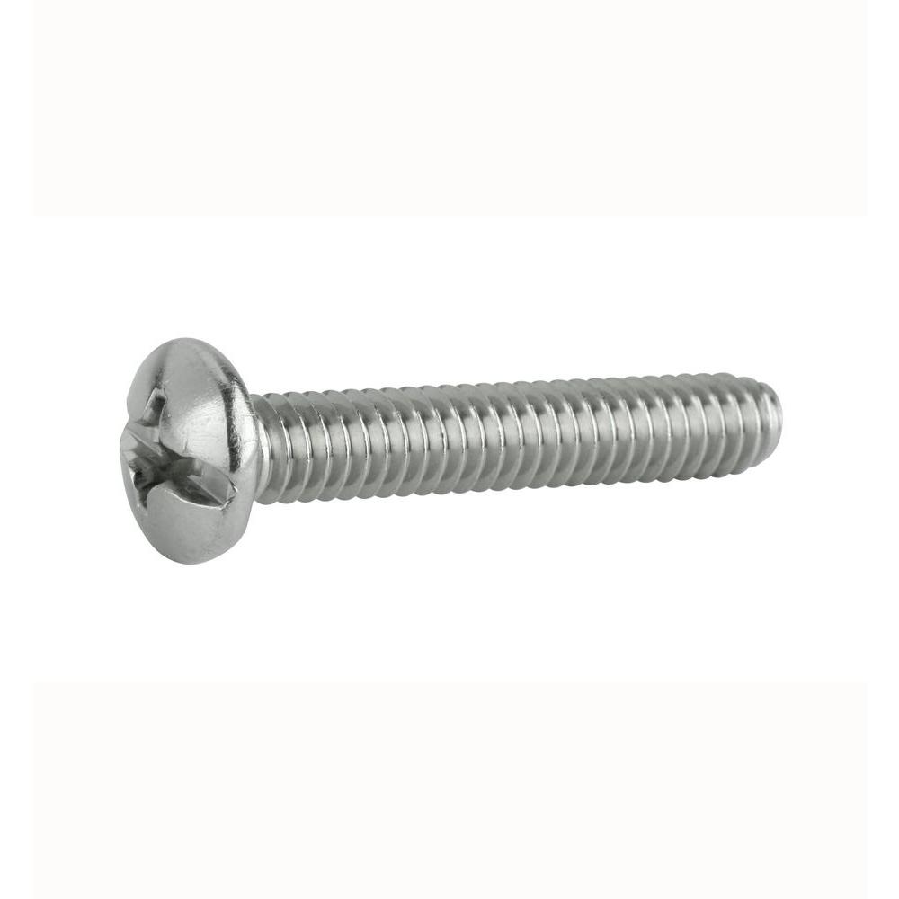 8-32 x 1 1/2" Length 100 pcs Oval Head Slotted Machine Screw Stainless Steel
