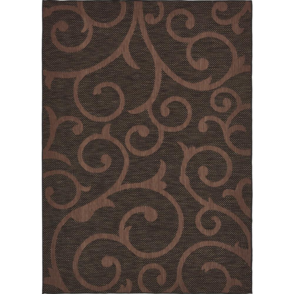 Unique Loom Outdoor Vine Chocolate Brown 8' 0 x 11' 4 Area Rug3135668