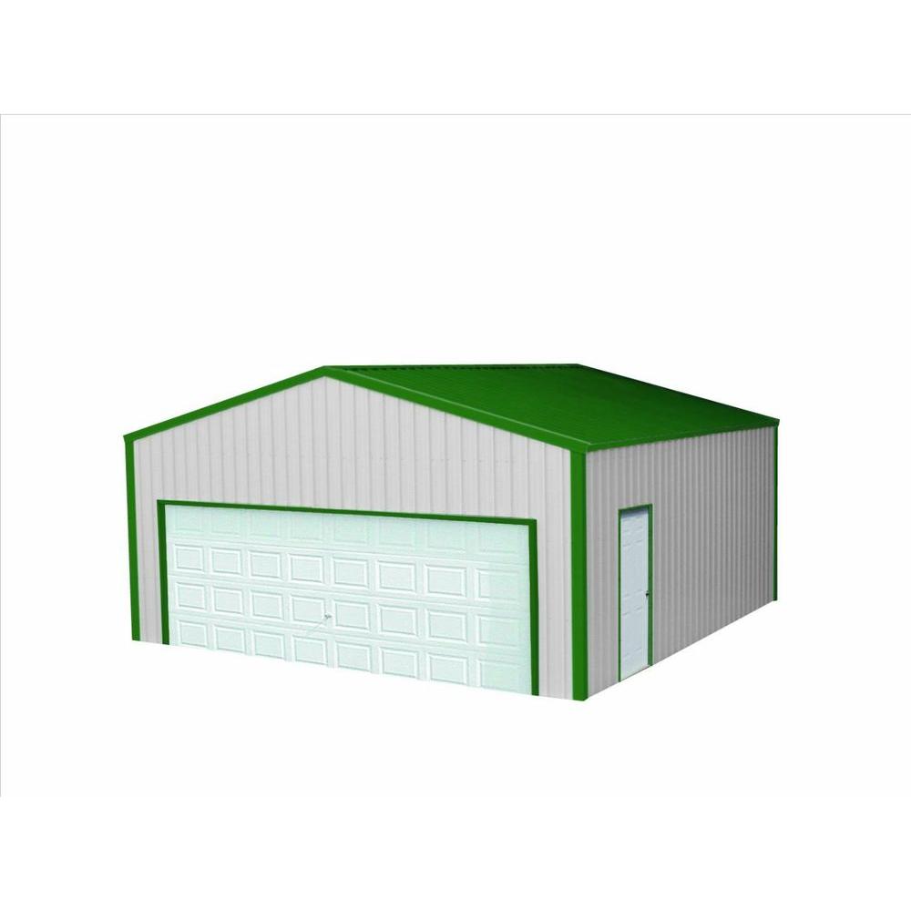 charlotte 40 ft. x 50 ft. x 12 ft. wood pole barn garage