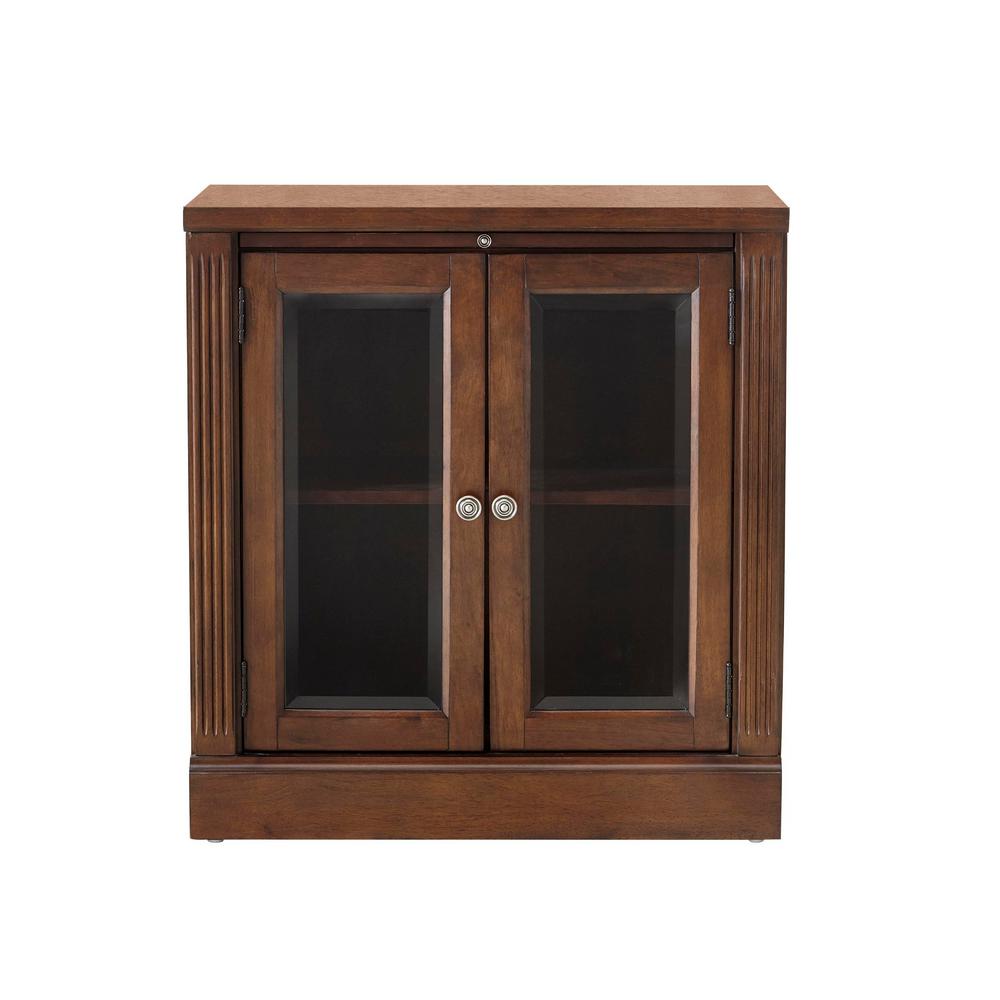Home Decorators Collection Edinburgh Espresso Storage Glass Door