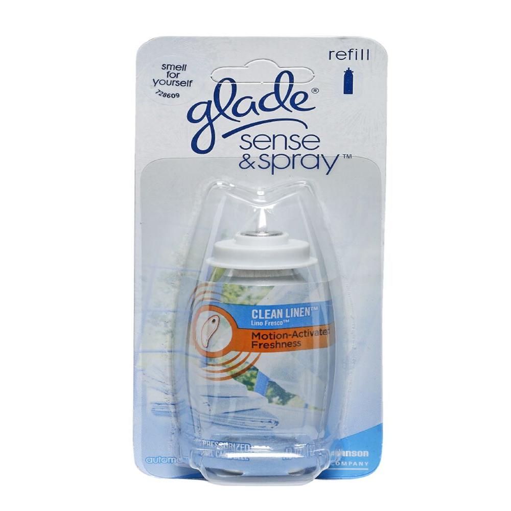 Glade Sense and Spray 0.43 oz. Clean Linen Automatic Air Freshener Spray Refill... by Glade