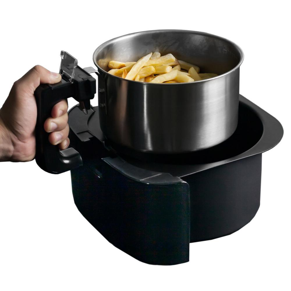 Avalon Bay 2.65 Qt. Stainless Steel Basket Air Fryer AF25BSS The Home