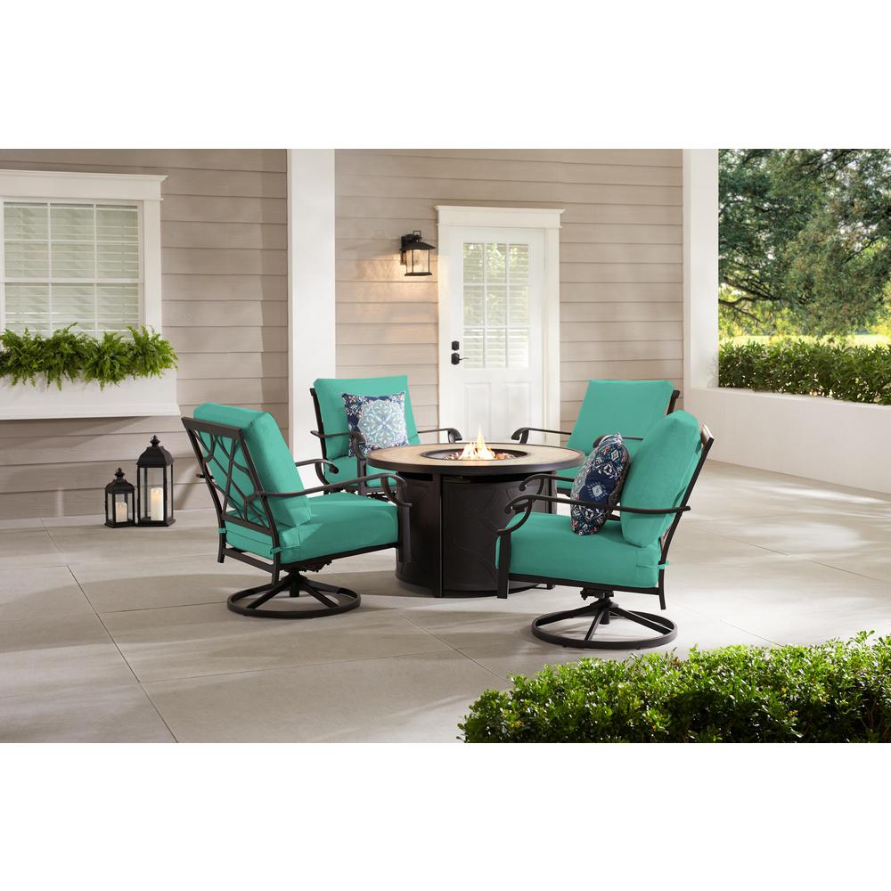 turquoise patio set