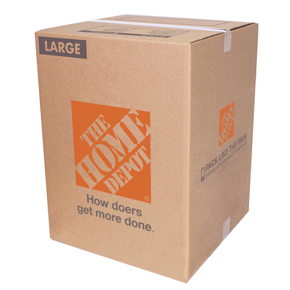Cardboard Moving Boxes Moving Supplies The Home Depot