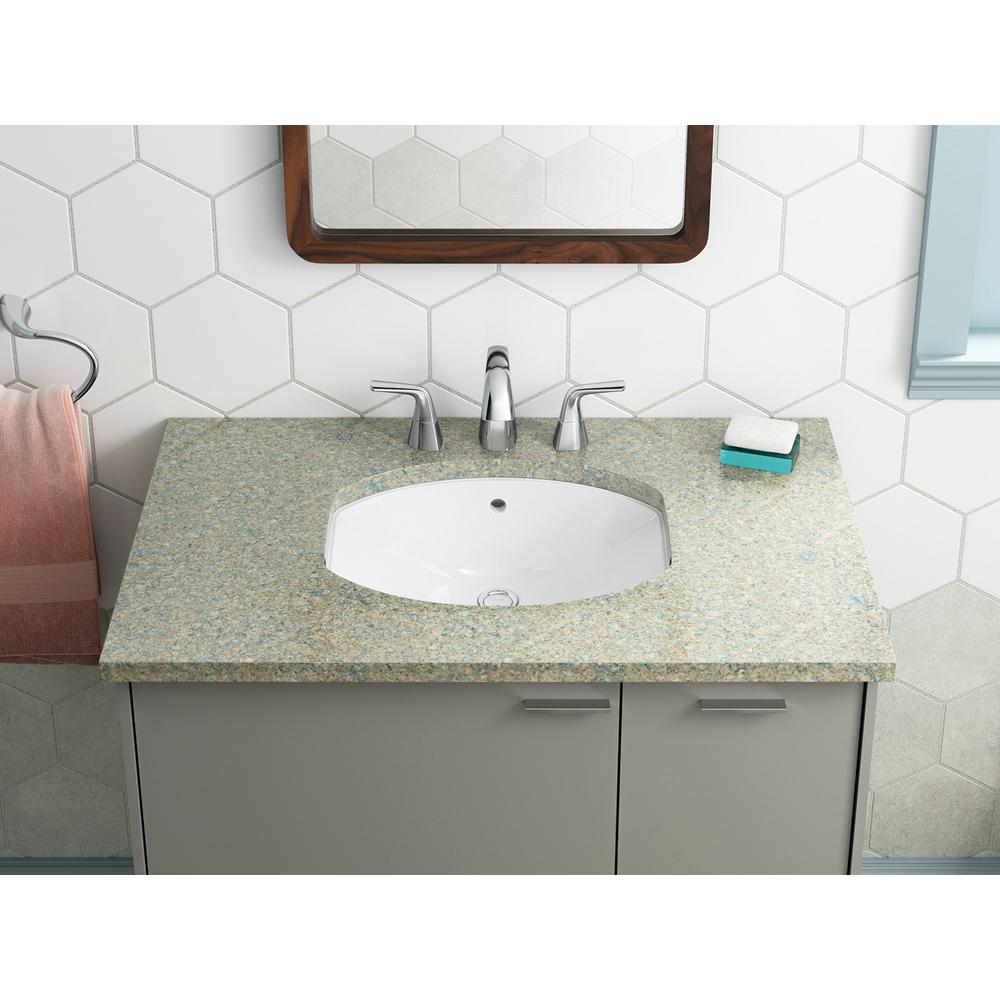 Kohler Elmbrook Undermount Bathroom Sink In White K R3904 0 The Home Depot