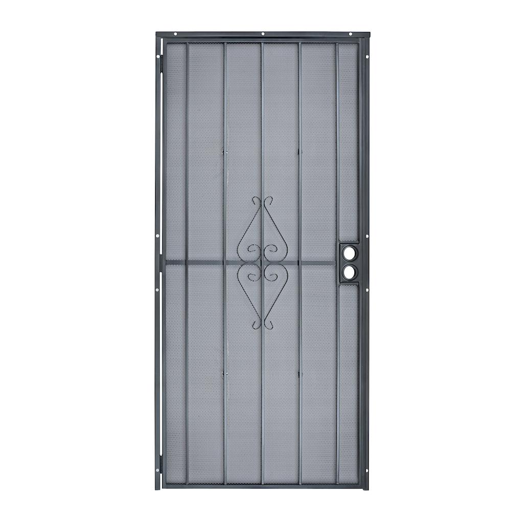 expanded metal door
