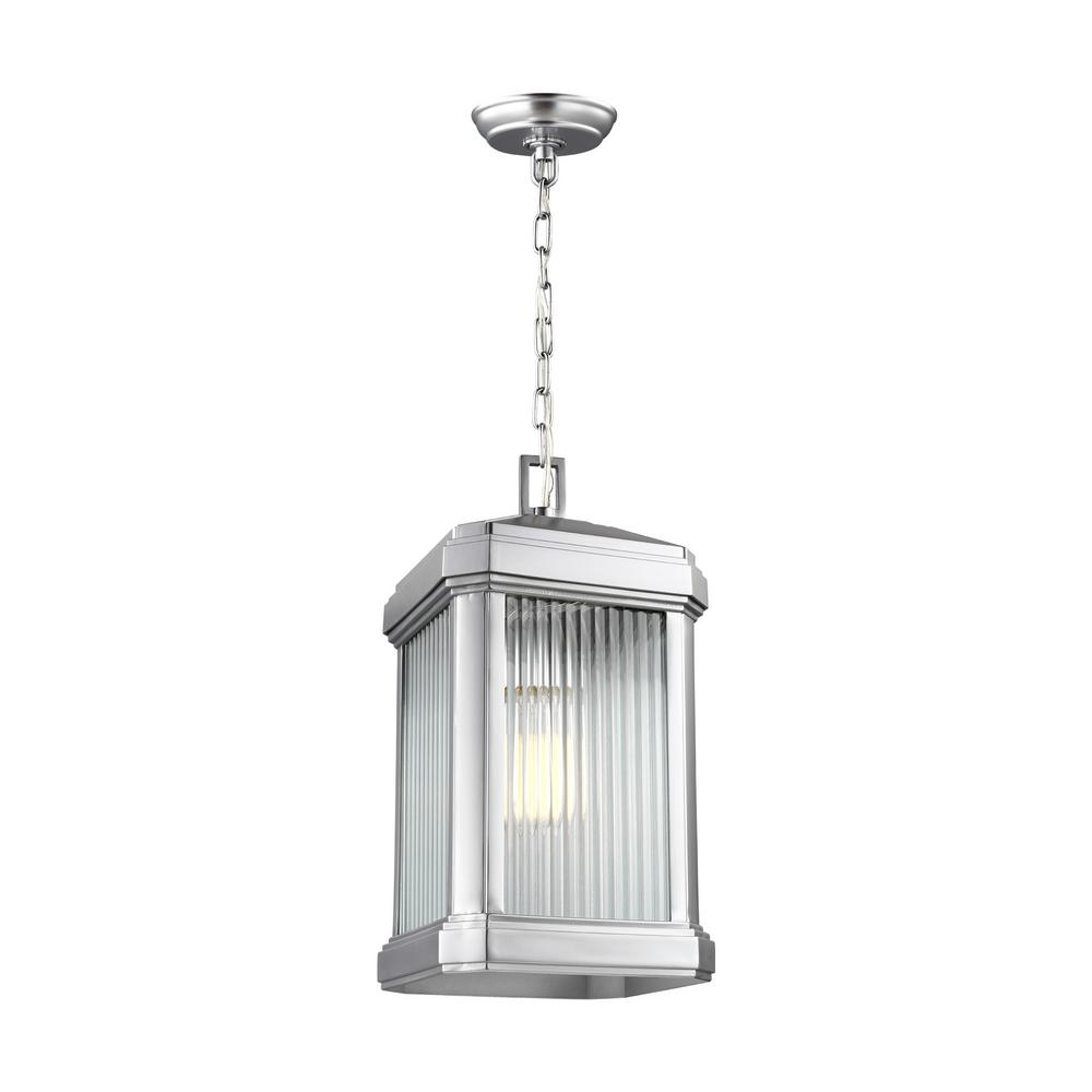 Waterproof Brushed Nickel Outdoor Hanging Lights Gaelan Painted Brushed Nickel 1 Light Hanging Pendant With Led Bulb