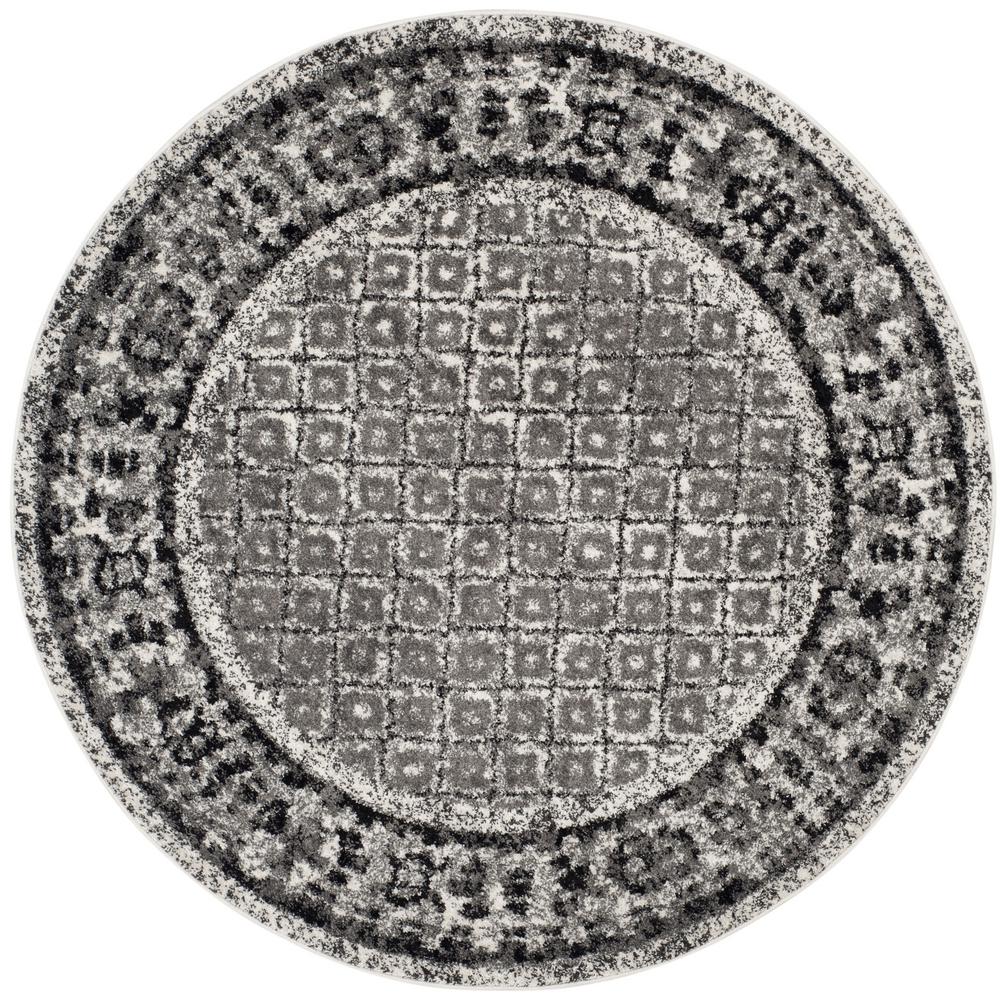 Safavieh Adirondack Ivory/Silver 8 Ft. X 8 Ft. Round Area Rug-ADR110B ...