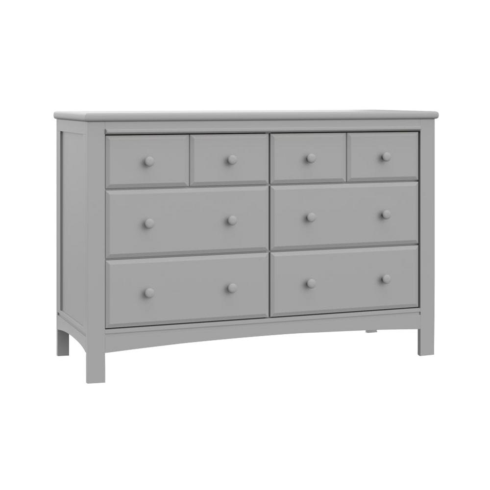 Storkcraft 6 Drawer Alpine Pebble Gray Dresser 03666 40f The Home Depot