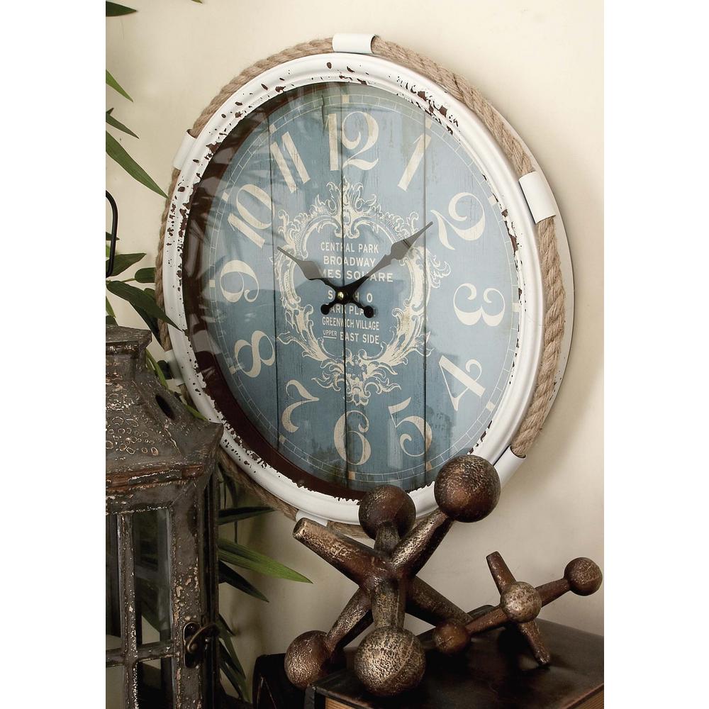 17 In New York Neighborhoods Round Wall Clock