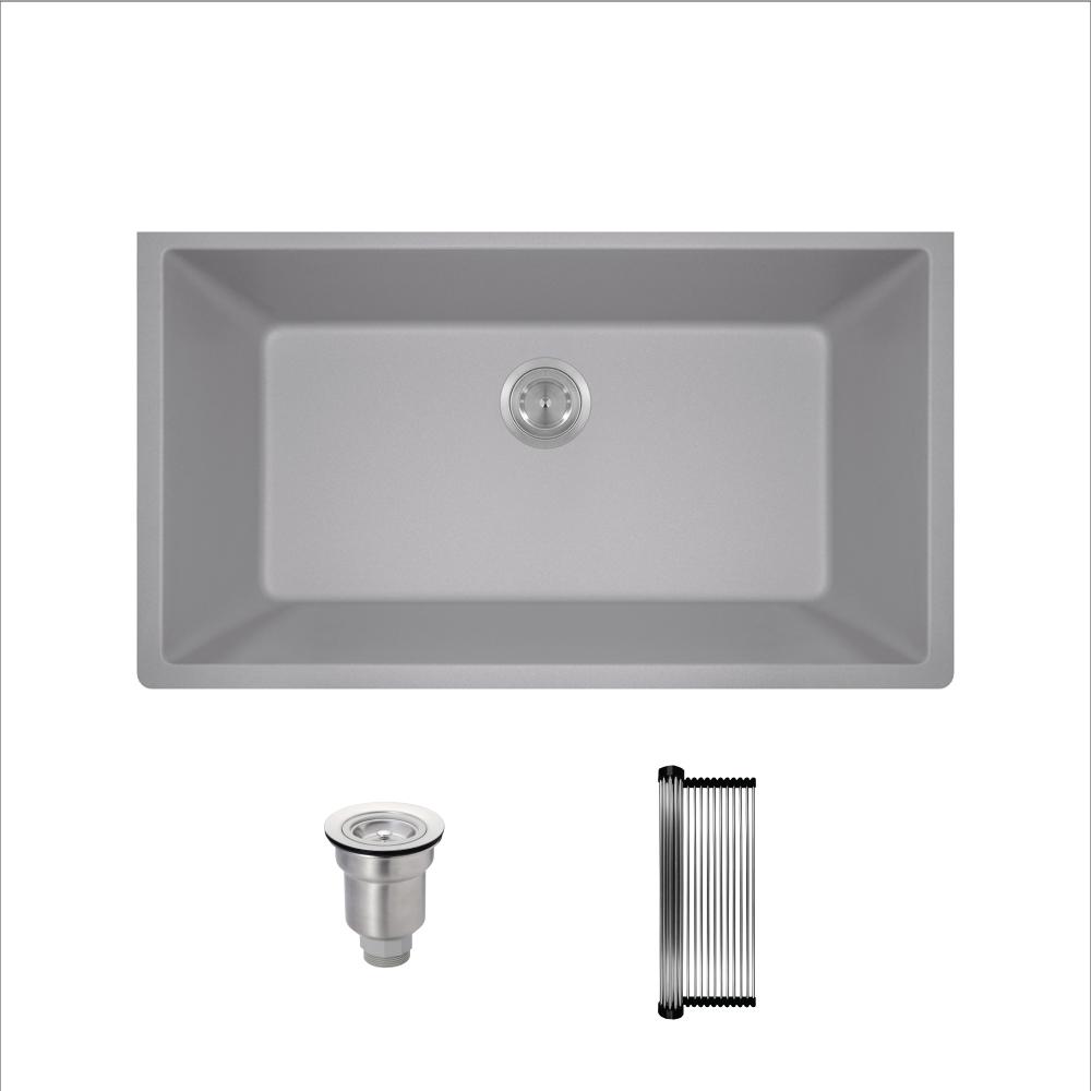 Granite Quartz Composite Kitchen Sinks The Home Depot
