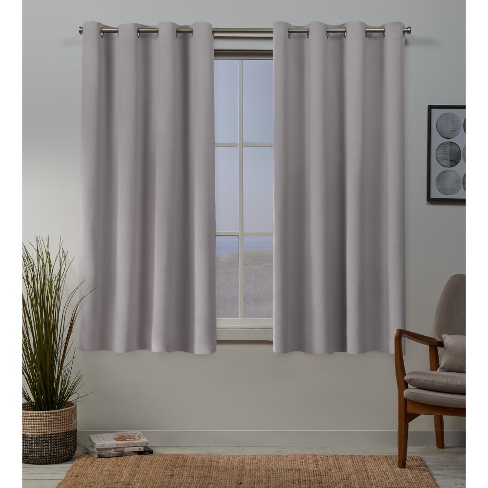 Exclusive Home Curtains Sateen Twill Weave Blackout Grommet Top Curtain