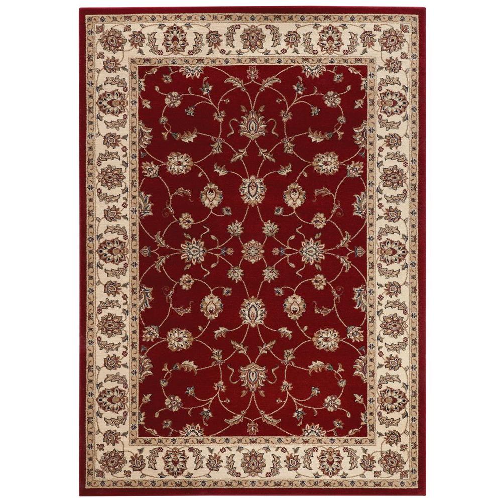 Home Decorators Collection Claire Red 4 Ft X 6 Ft Area Rug