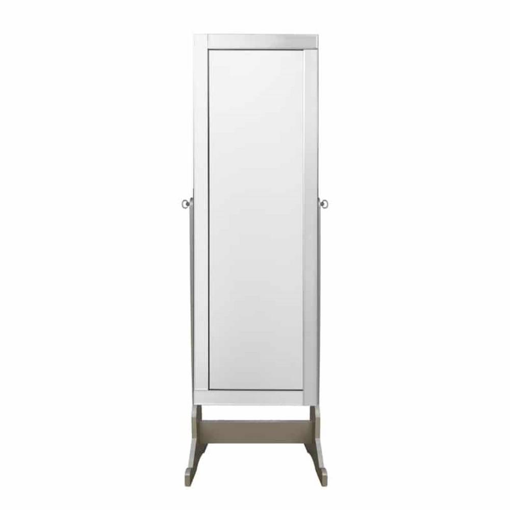 Inspired Home Adele Royal Champagne Cheval Floor Mirror Jewelry