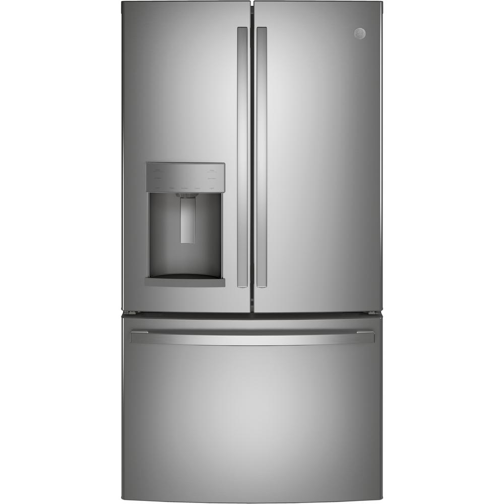 Frigidaire 26 7 Cu Ft French Door Refrigerator In Stainless Steel Ffhb2740ps Stainless Steel French Door Refrigerator French Door Refrigerator French Doors