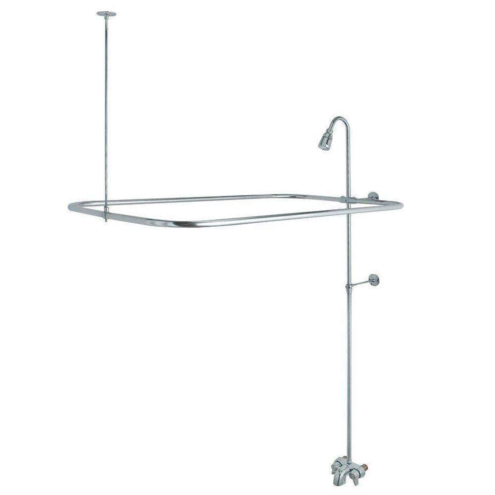 clawfoot tub shower faucet