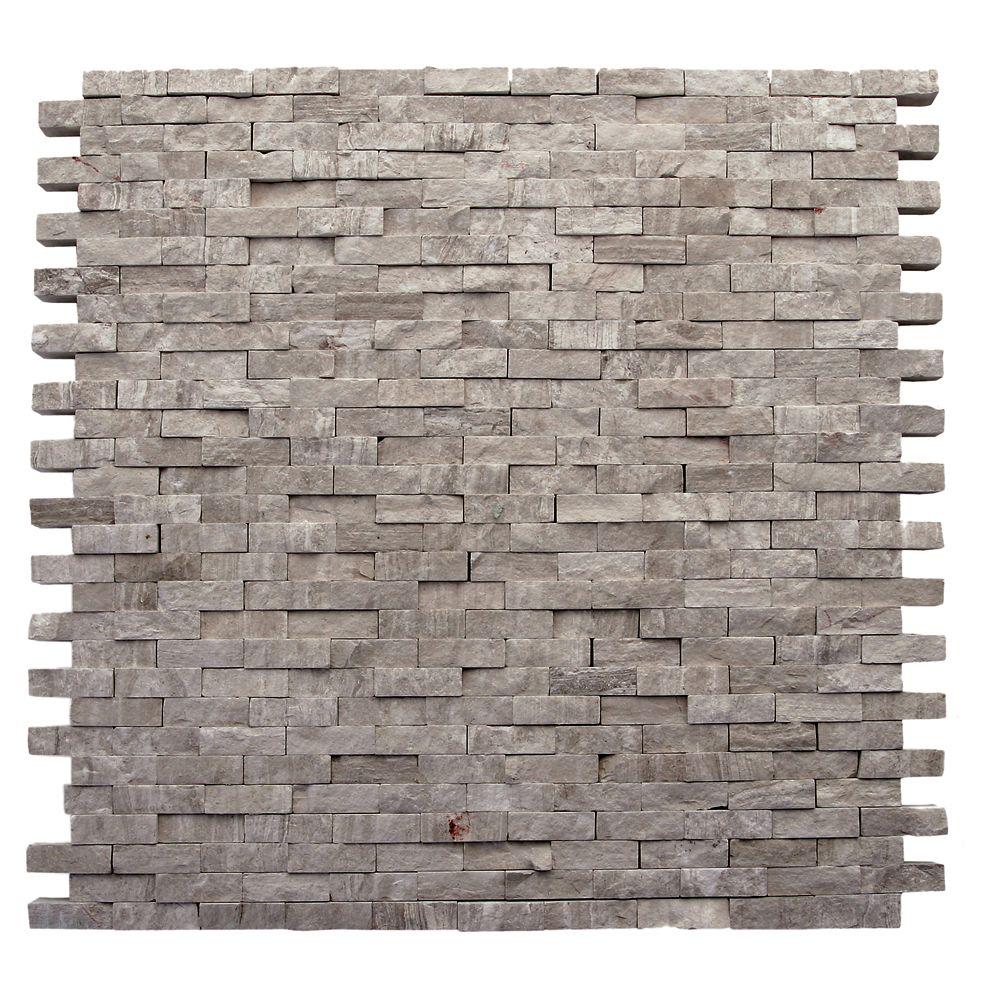 Solistone Haisa Marble Dark Split Face 12 In X 9 52 Mm Solistone Haisa Marble Dark Split Face 12 In X 9 52 Mm