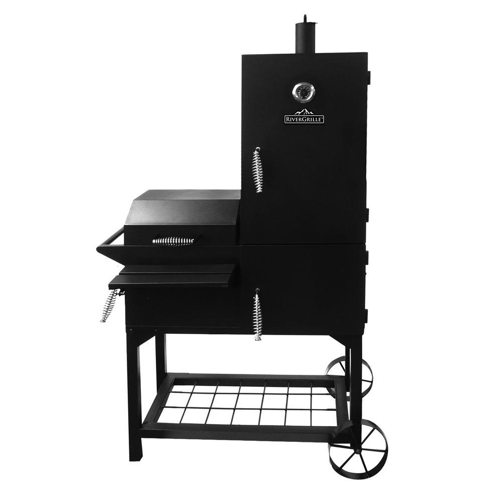RiverGrille Rustler 40 inch Vertical Smoker and Grill by RiverGrille