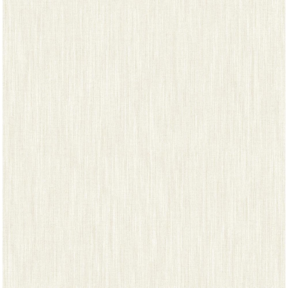 A-Street Chiniile Off-White Linen Texture Wallpaper 2948-25281 - The