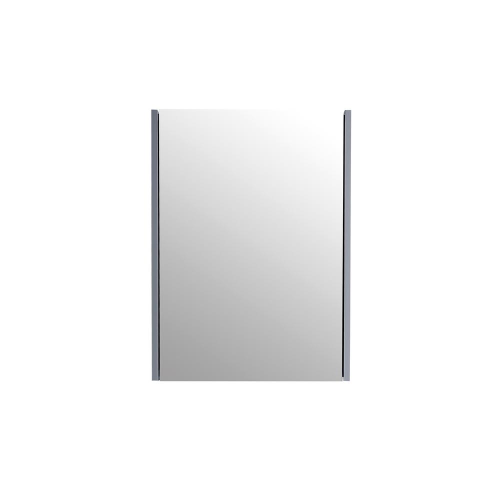 Casainc 22 In X 30 In Surface Mount Medicine Cabinet In 1 Door Rock Gray With 2 Shelves And Mirror Wfbmc2230rg The Home Depot