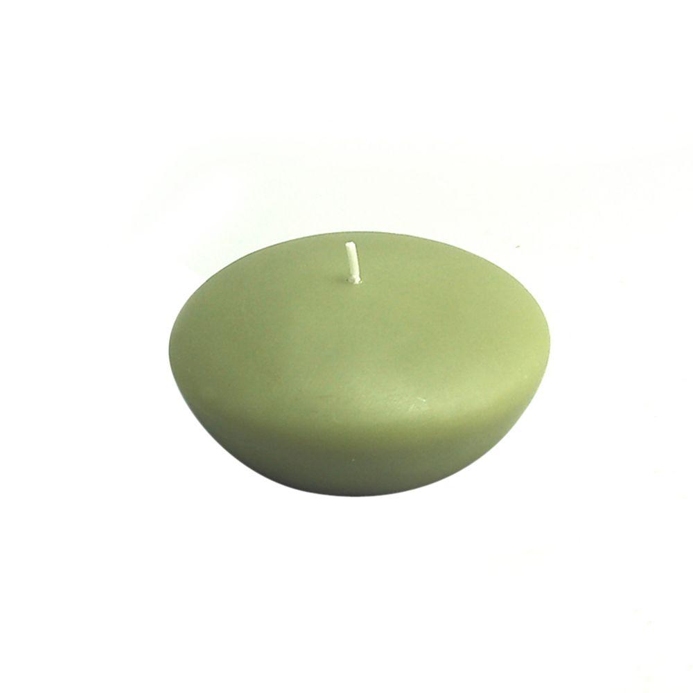 Zest Candle 3 in. x 9 in. Sage Green Pillar Candles Bulk (12Case)CPZ