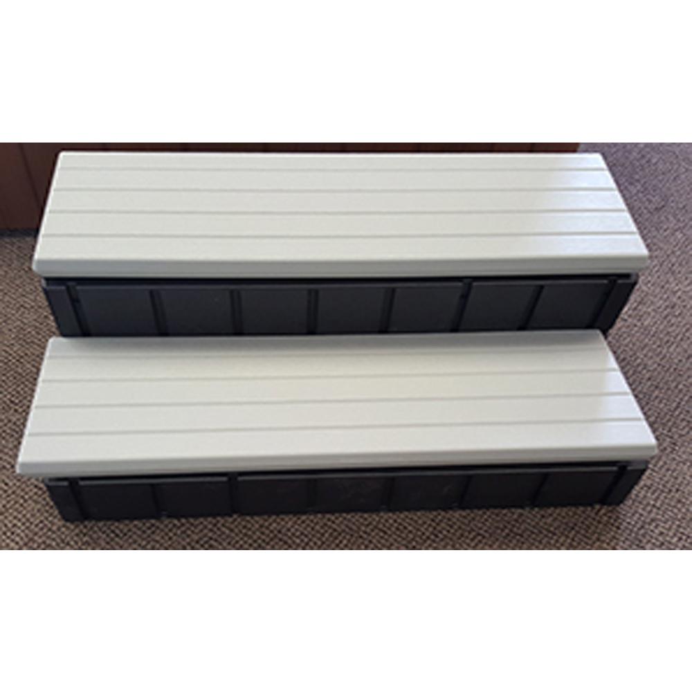 36 In X 14 Hot Tub Steps Gray