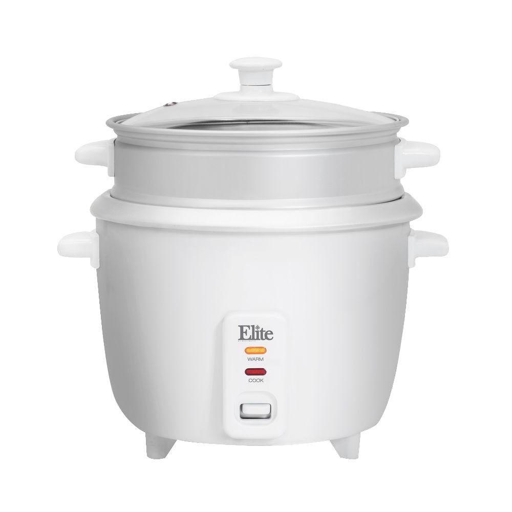 Elite Gourmet 6 Cup Rice Cooker Erc 003st The Home Depot