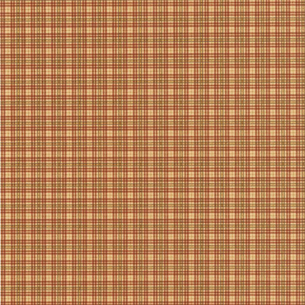 Unbranded Tartan Red Plaid Paper Strippable Roll Wallpaper Covers 56 4 Sq Ft 414 58510 The Home Depot