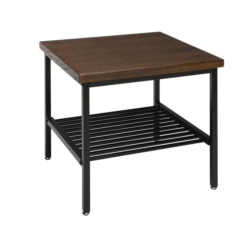 UPC 192767010252 product image for OFM 161 Collection Industrial Modern Wood Top/Metal Frame Side Table with Metal  | upcitemdb.com