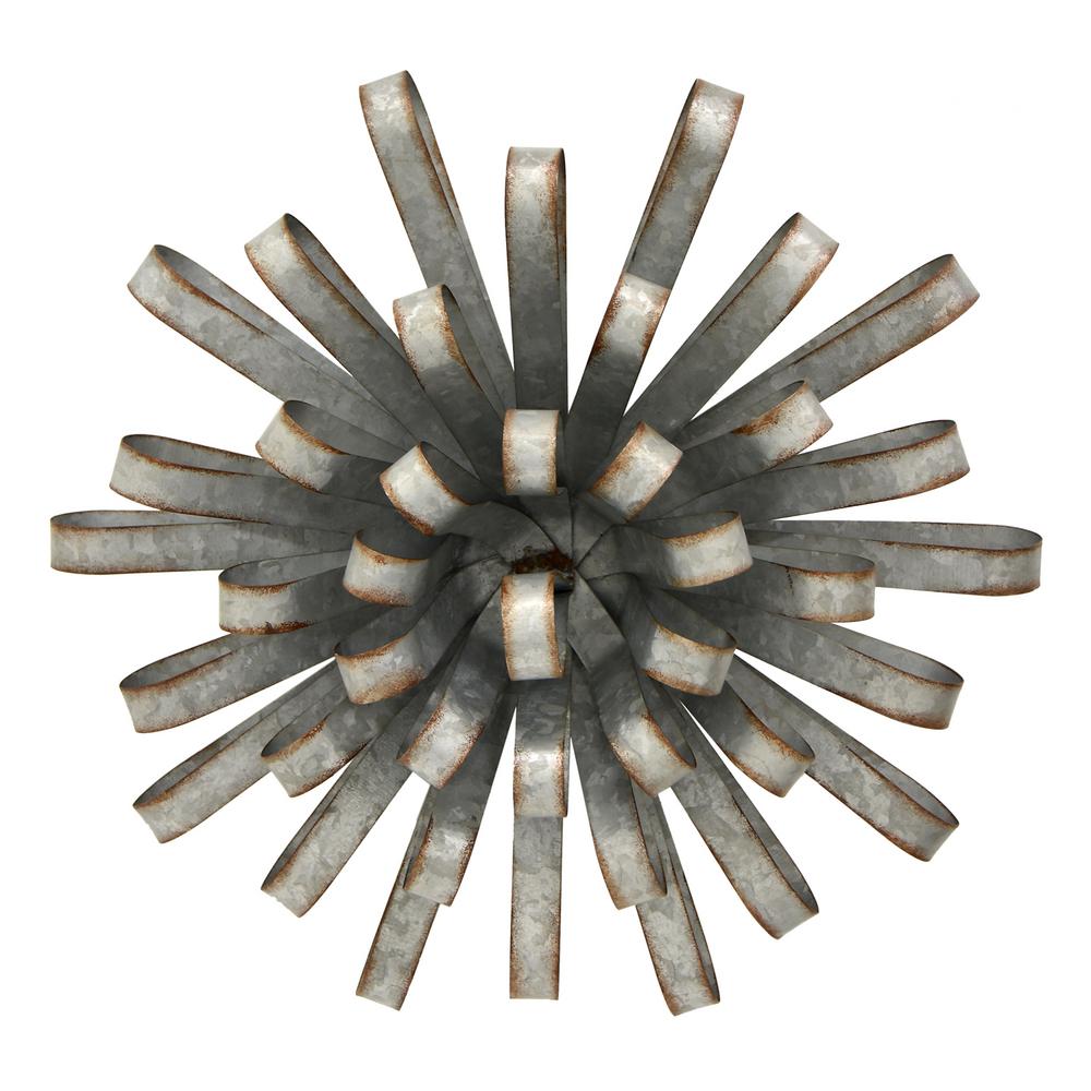 Gray Metal Ribbon Wall Art Gray Metal Ribbon Wall Art