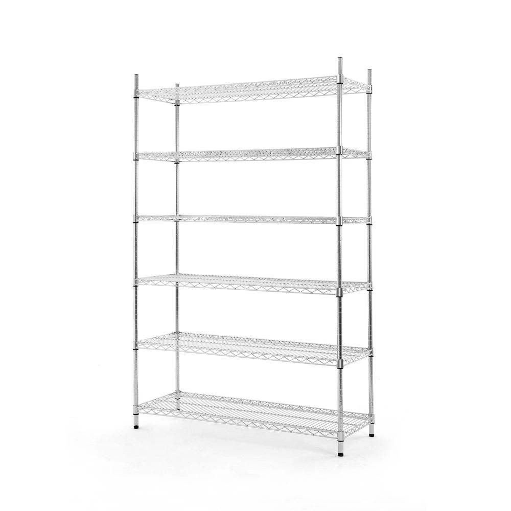 Wire Chrome HDX Shelving Storage & Organization The Home Depot
