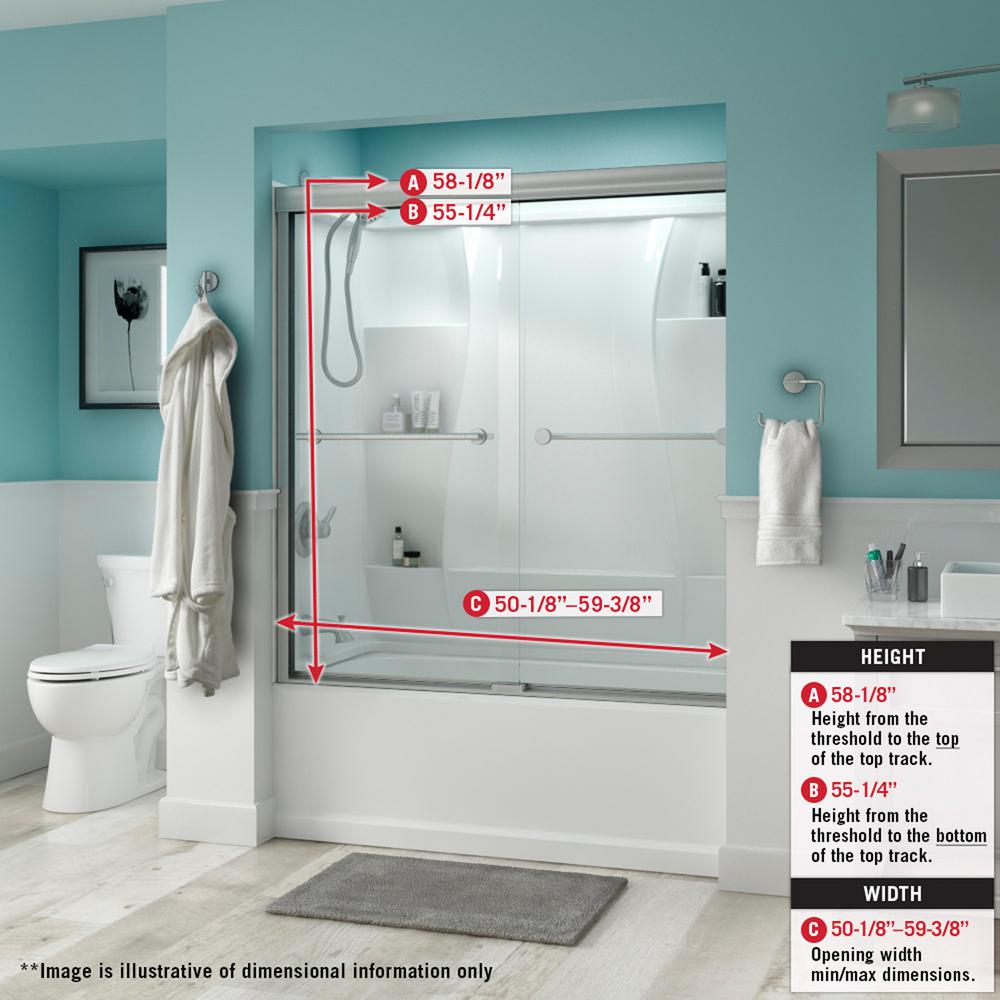 Shower Door Guide Bottom Mount For sliding tub doors 7//16 in thick door rails