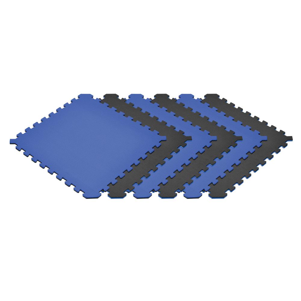 Norsk Black Blue 24 In X 24 In X 0 51 In Foam Interlocking