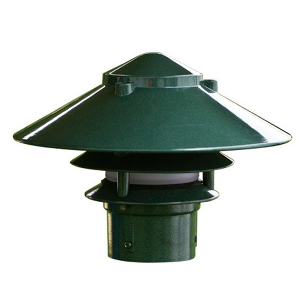 Filament Design Corbin 1Light Green 3Tier Outdoor Pagoda Pathway