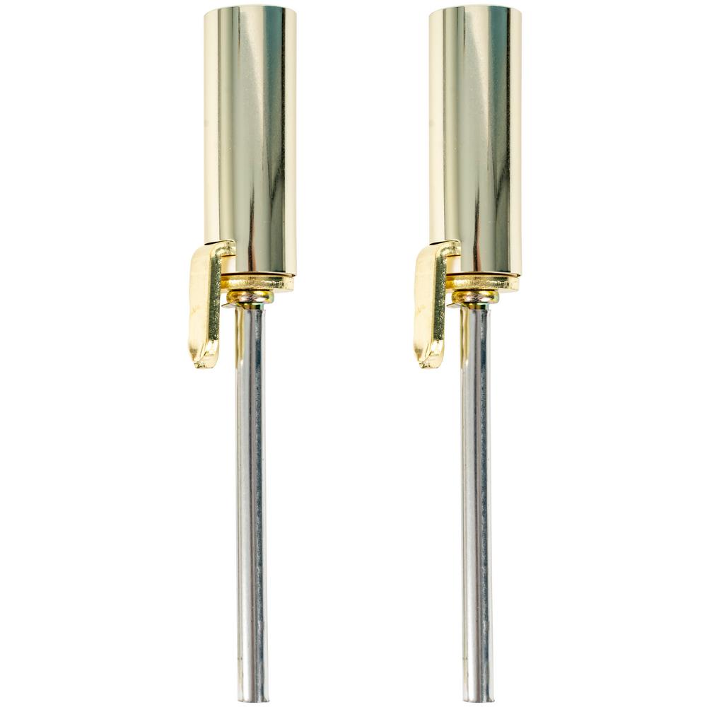 Ideal Security Polished Brass Hinge Pin Door Closer 2 Pack
