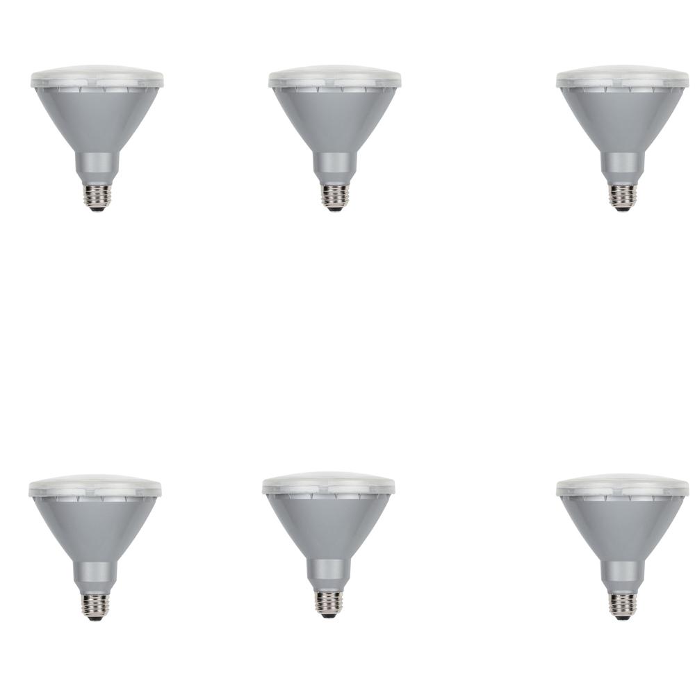 Par38 Greater Than 1600 Led Bulbs Light The Home Depot 90w Equivalent Cool White Par38 Led Flood Light Bulb 6 Pack